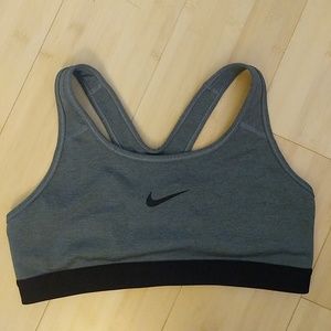 Medium grey nike sports bra
